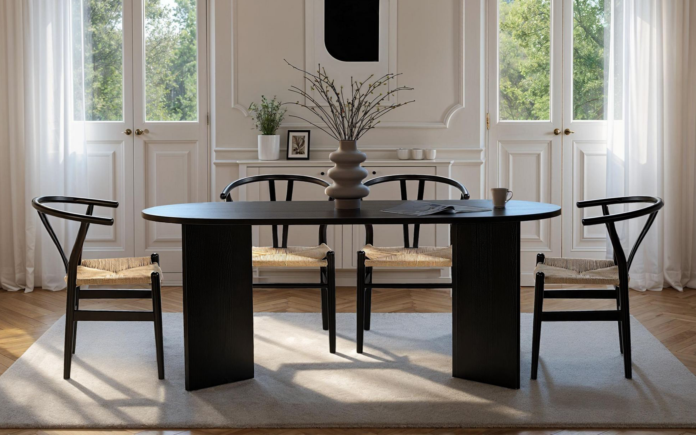 Dining table Sablin, black  3